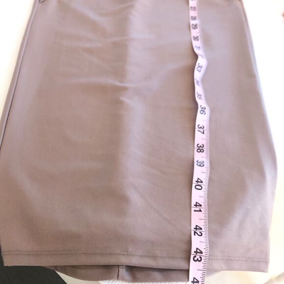 Michael Costello x REVOLVE Philip Midi Dress in Taupe Bodycon Lace Trim Halter - Picture 14 of 14